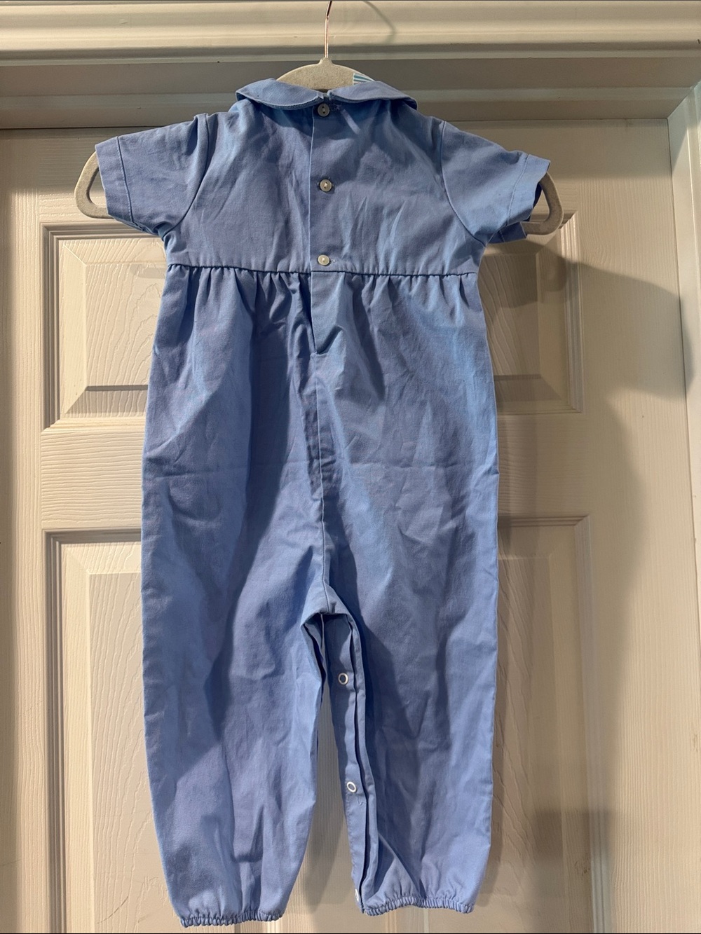 Blue Pumpkin Smocked Kids One-Piece - Picture 4 of 6